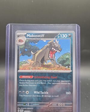 Mabosstiff Scarlet & Violet reverse holo Pokémon TCG card