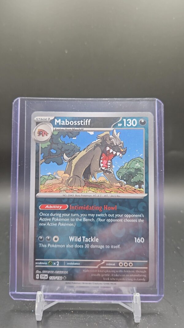 Pokemon Scarlet Violet Base Set #137/198 Mabosstiff Reverse Holo