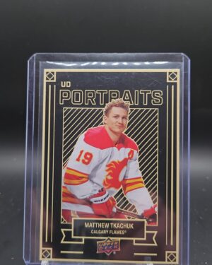2022-23 UD Portraits Matthew Tkachuk #P-13 NHL card