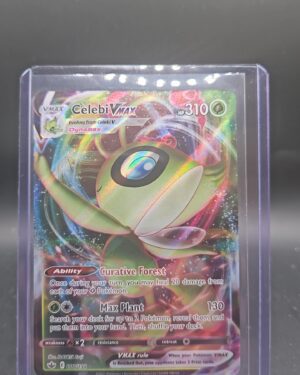Celebi VMAX 008/198 Full Art Ultra Rare Chilling Reign Pokémon Card NM 2021 Front