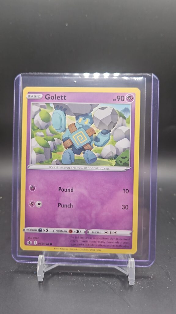 Golett Chilling Reign Pokémon Card