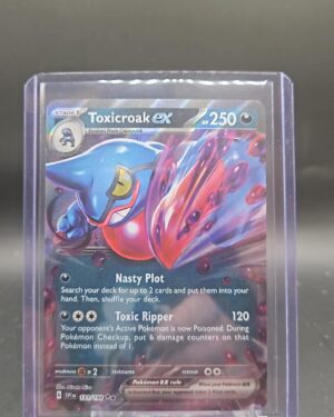 Toxicroak EX Scarlet & Violet double star holo rare Pokémon TCG card