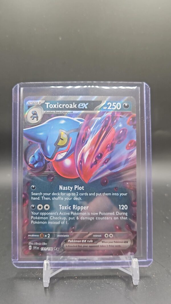 Toxicroak EX 131/198 SV1 Scarlet & Violet Double Star Holo Rare Pokémon 2023