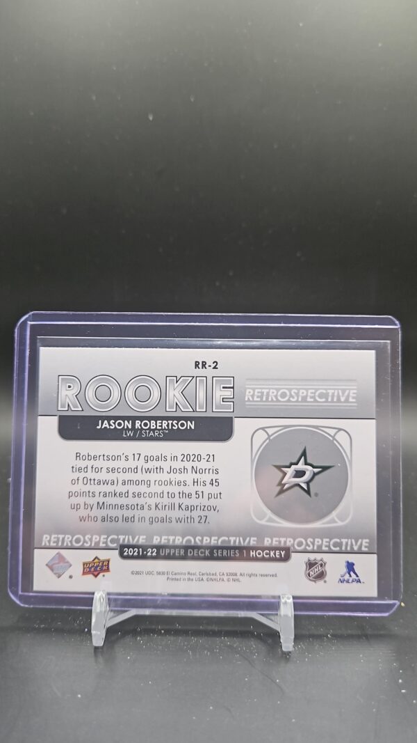 2021-22 Upper Deck Jason Robertson Rookie Retrospective #RR-2 - Image 2