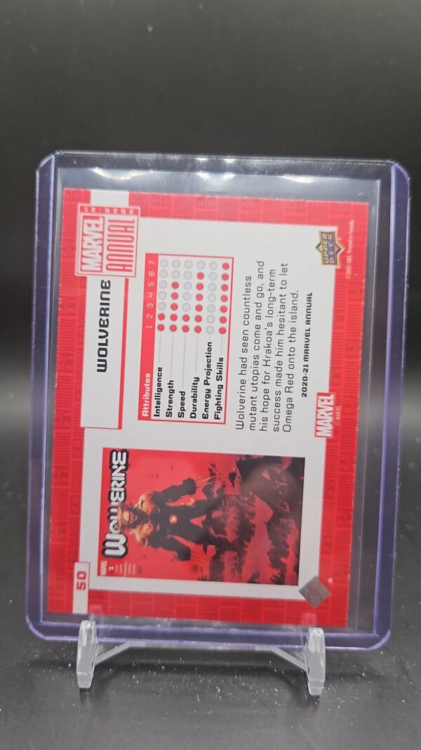 2020-21 Upper Deck Marvel Annual Fractal Wolverine #50 - Image 2