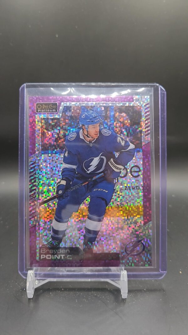 2020-21 O-Pee-Chee Platinum Violet Pixels #102 Brayden Point /399