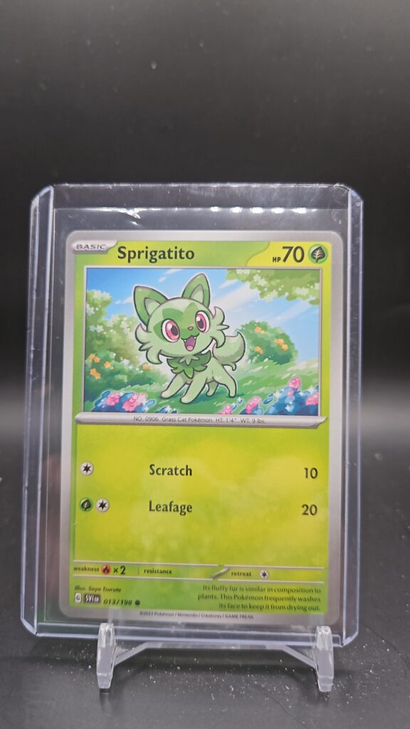 Sprigatito Scarlet & Violet Base Set Pokémon TCG card