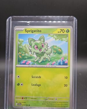 Sprigatito Scarlet & Violet Base Set Pokémon TCG card