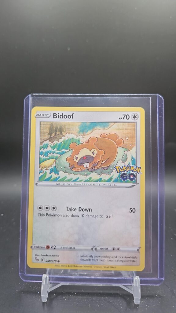 Bidoof Pokémon GO common Pokémon TCG card