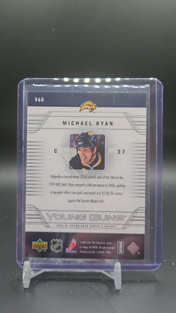 2006-07 Upper Deck Young Guns Michael Ryan Buffalo Sabres #460 - Image 2