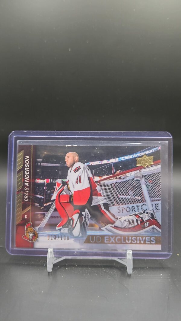2015-16 Upper Deck UD Exclusives /100 Craig Anderson #387