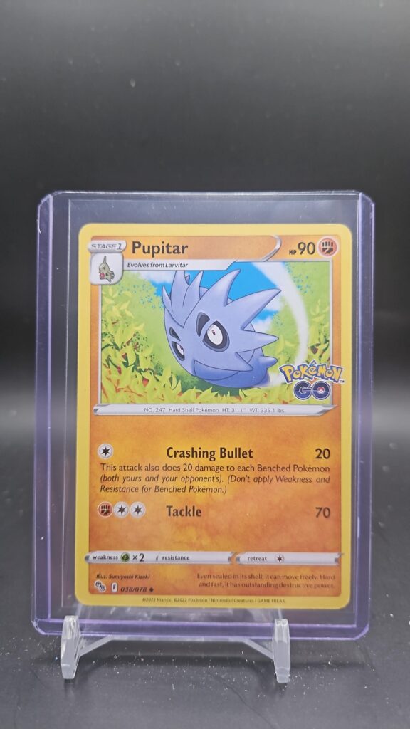 Pupitar Pokémon Go uncommon Pokémon TCG card