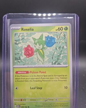 Roselia Temporal Forces common Pokémon TCG card