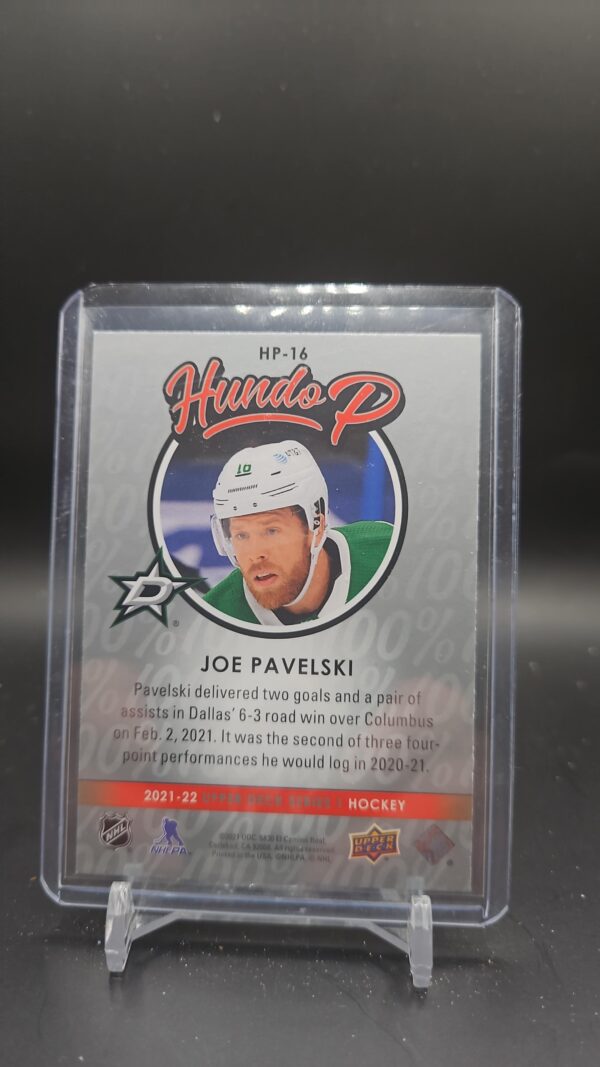 Joe Pavelski #HP-16 - 2021-22 Upper Deck - Hundo P - Image 2