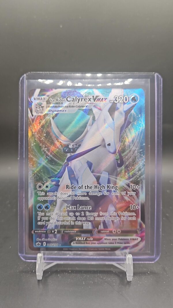Pokémon TCG Ice Rider Calyrex VMAX Sword & Shield - Chilling Reign 046/198 Holo