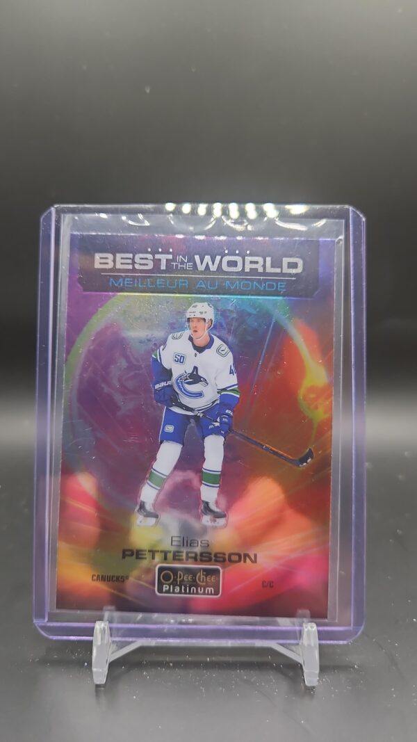 2020-21 O-Pee-Chee Platinum Best in the World #BW14 Elias Pettersson