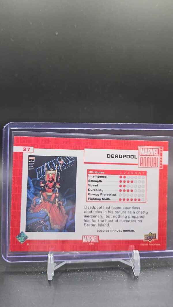 2020-21 Upper Deck Marvel Annual Fractal Deadpool #37 - Image 2