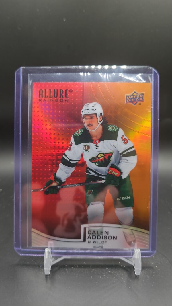 2021-22 Calen Addison Rainbow Red/Orange Allure Minnesota Wild #R-49