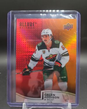 2021-22 Calen Addison Rainbow Red/Orange Allure Minnesota Wild #R-49