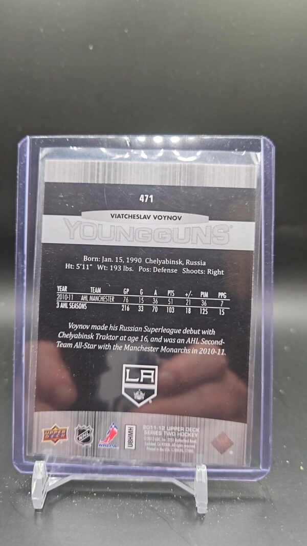 2011-12 Upper Deck  Young Guns Rookie Viatcheslav Voynov#471 - Image 2