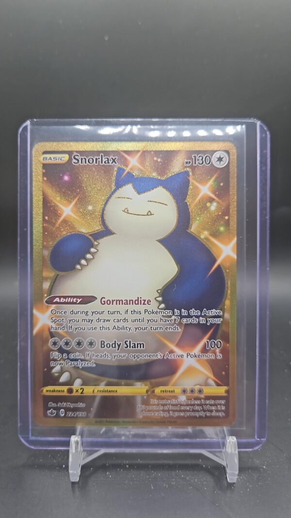 Pokémon TCG Snorlax Sword & Shield - Chilling Reign 224/198 Holo Secret Rare