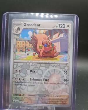 Greedent Scarlet & Violet Base Set reverse holo Pokémon TCG card