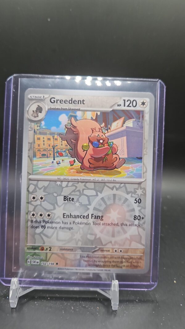 Greedent 152/198 Pokemon Scarlet & Violet Reverse Holo