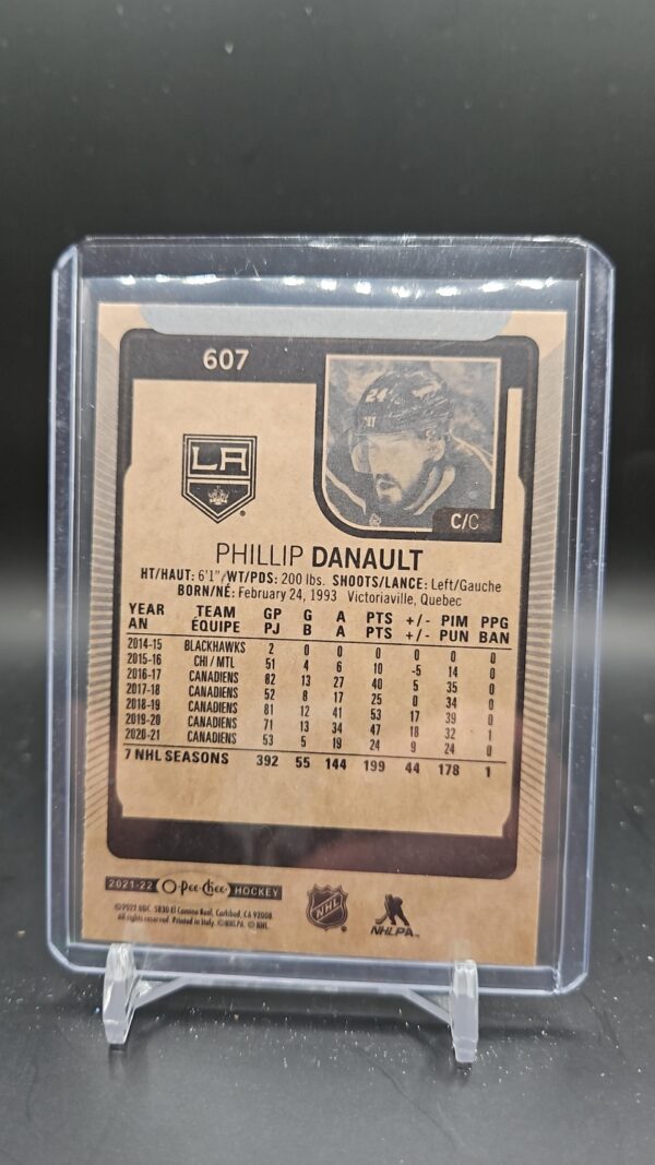 Phillip Danault #607 - 2021-22 O-Pee-Chee - Base Update - Image 2