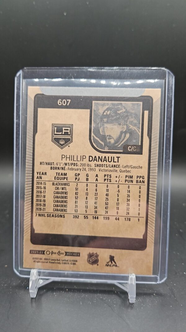 Phillip Danault #607 - 2021-22 O-Pee-Chee - Base Update - Image 2