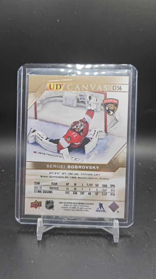 2022-23 Upper Deck UD Canvas Sergei Bobrovsky Florida Panthers #C156 - Image 2