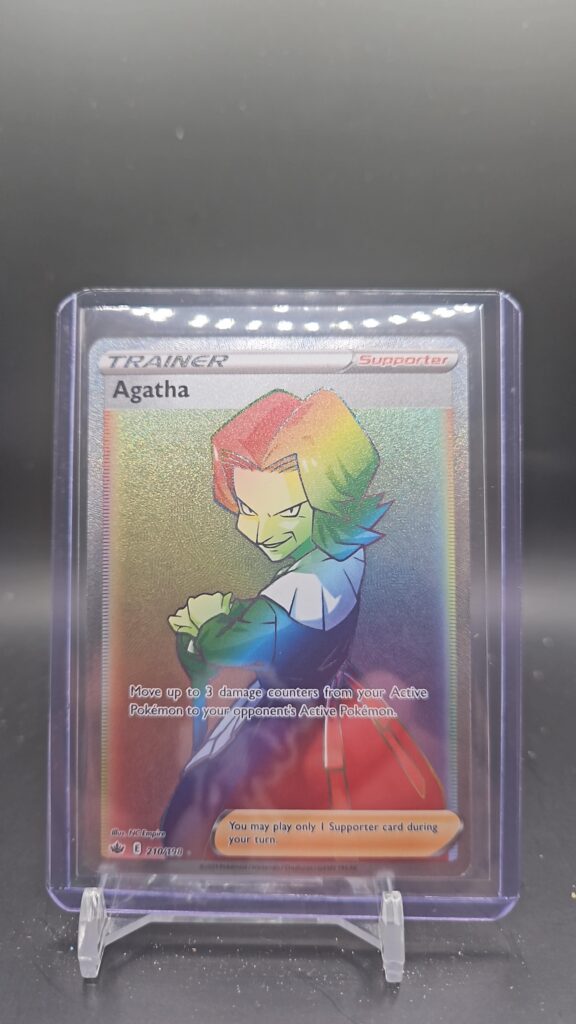 Agatha 210/198 Full Art Secret Rainbow Rare Chilling Reign Pokémon Card Front