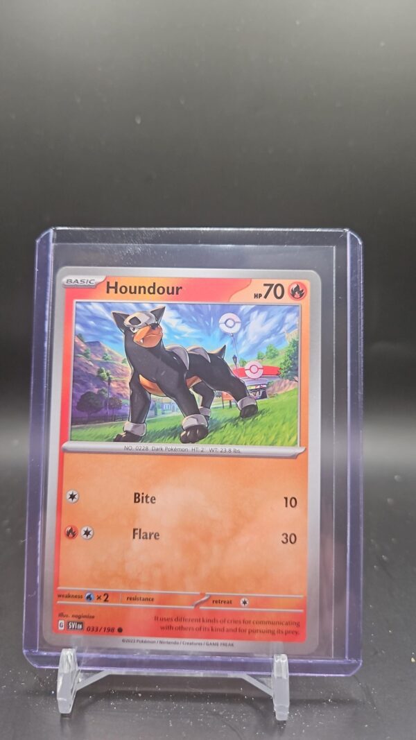 Houndour Scarlet & Violet base 033/198 Pokemon TCG Card