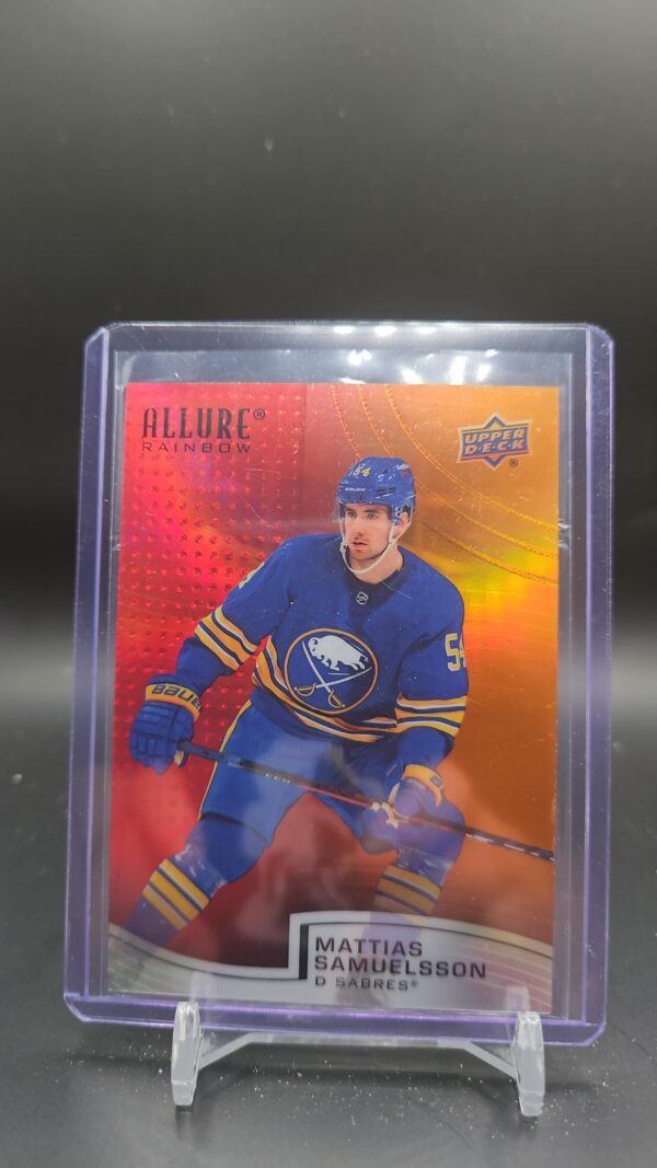 2021-22 Upper Deck Allure Rainbow Red Orange #R37 Mattias Samuelsson