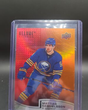 2021-22 Upper Deck Allure Rainbow Red Orange #R37 Mattias Samuelsson