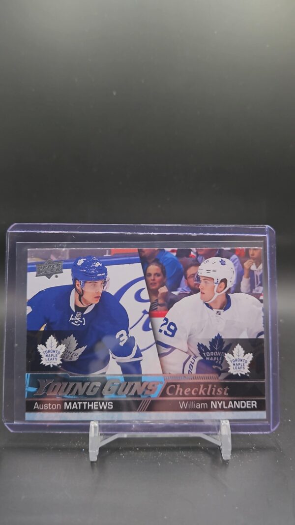2016-17 Upper Deck William Nylander & Auston Matthews Young Guns Checklist #250