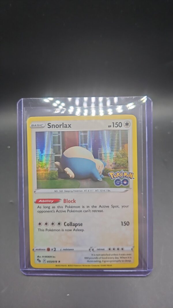Snorlax 055/078 Holo Rare Pokemon TCG Pokémon GO