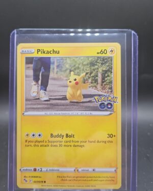 Pikachu Pokémon GO common Pokémon TCG card