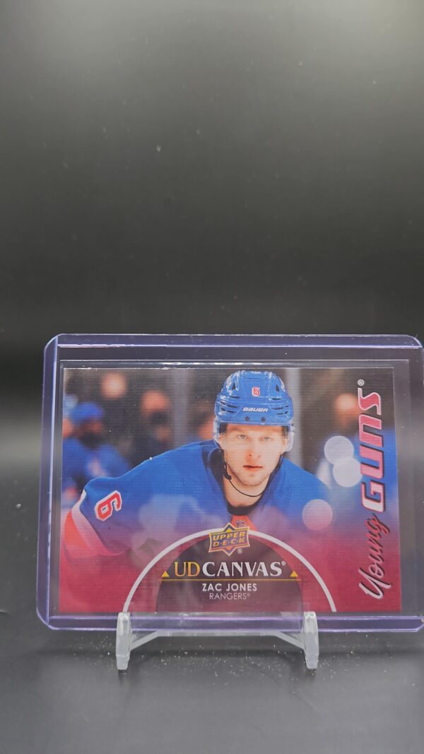 2021-22 Upper Deck Series 1 UD Canvas Young Guns C92 Zac Jones NY Rangers