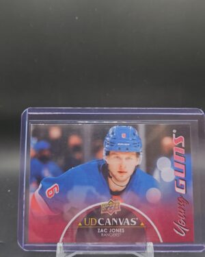 2021-22 Upper Deck Series 1 UD Canvas Young Guns C92 Zac Jones NY Rangers