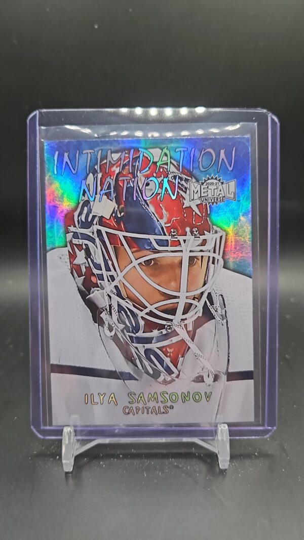 2020-21 Metal Universe Intimidation Nation #IN-2 Ilya Samsonov Washington Caps