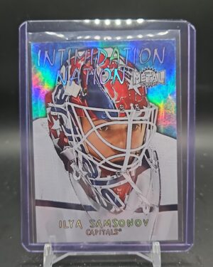 2020-21 Metal Universe Intimidation Nation #IN-2 Ilya Samsonov Washington Caps