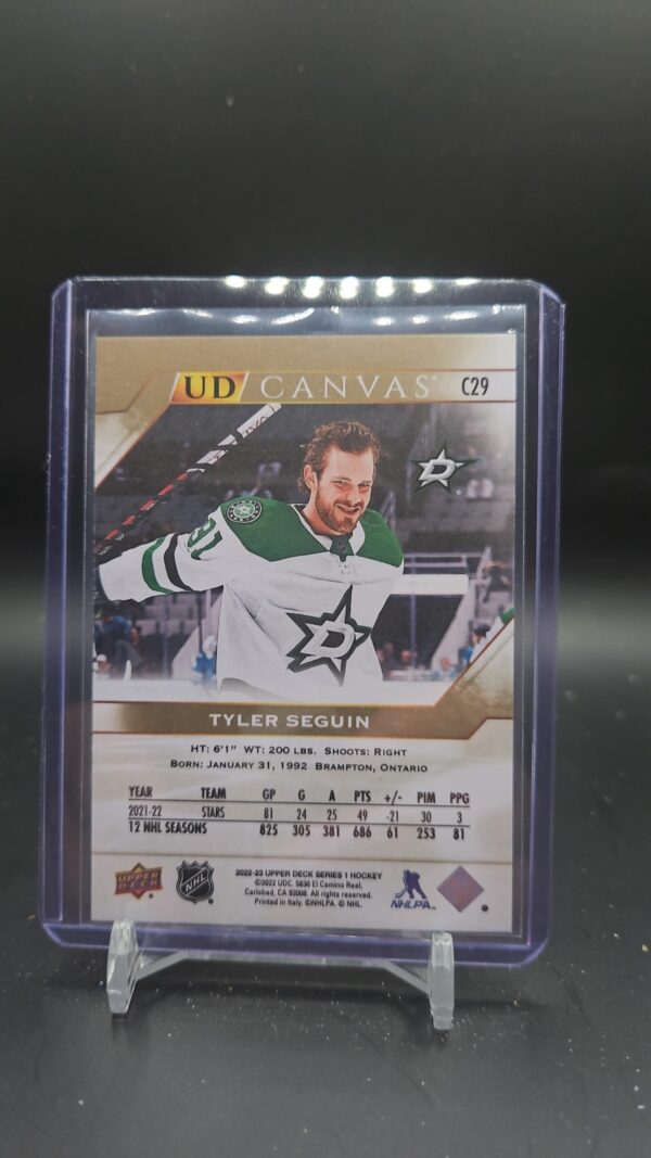 2022-23 Upper Deck UD Canvas #C29 Tyler Seguin - Dallas Stars - Image 2