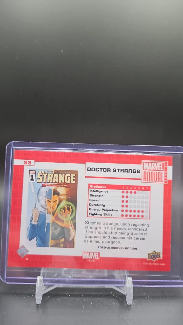 2020-21 Upper Deck Marvel Annual Fractal Doctor Strange #33 - Image 2