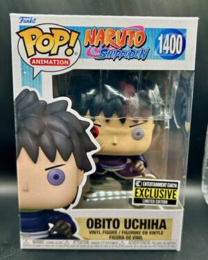 2023 Funko Pop! Naruto Shippuden Obito Uchiha #1400 vinyl figure in mint box with hard protector, must-have anime collectible for fans and collectors.