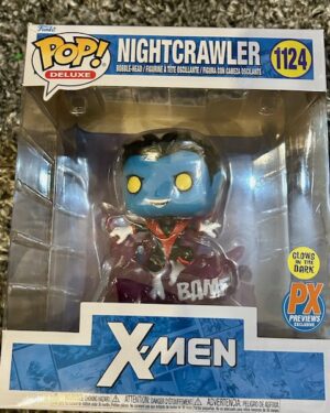 Funko Pop! X-Men Teleporting Nightcrawler #1124 GITD Deluxe glow in the dark Marvel figure, deluxe edition, perfect for X-Men and Funko Pop collectors