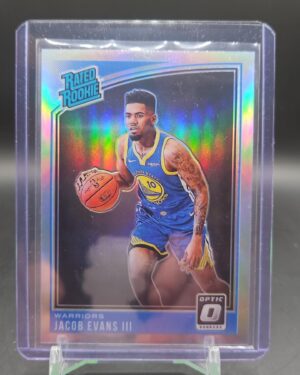 2018-19 Donruss Optic Holo Prizm #178 Jacob Evans III RR RC Rookie Warriors
