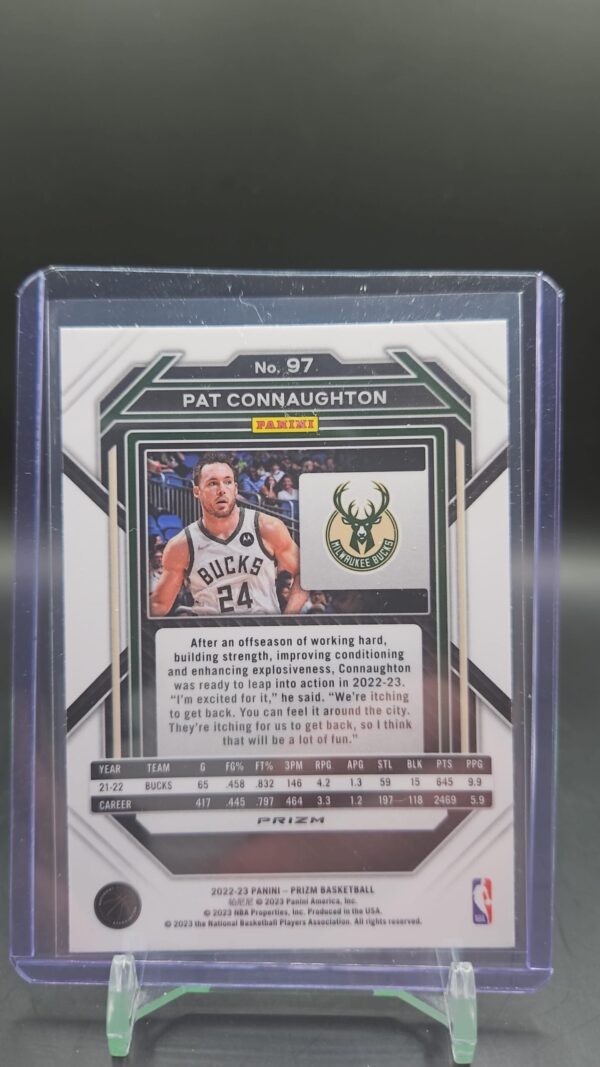2022-23 Prizm Pat Connaughton Pink Prizm Cracked Ice No. 97 - Image 2