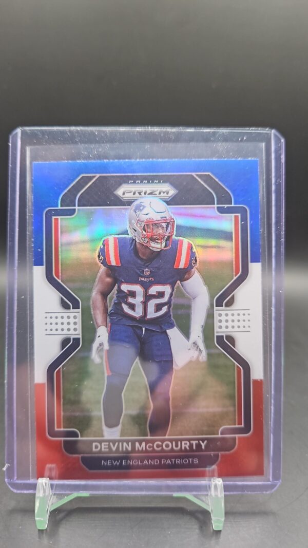 2021 Panini Prizm Devin McCourty Red White and Blue PRIZM #100
