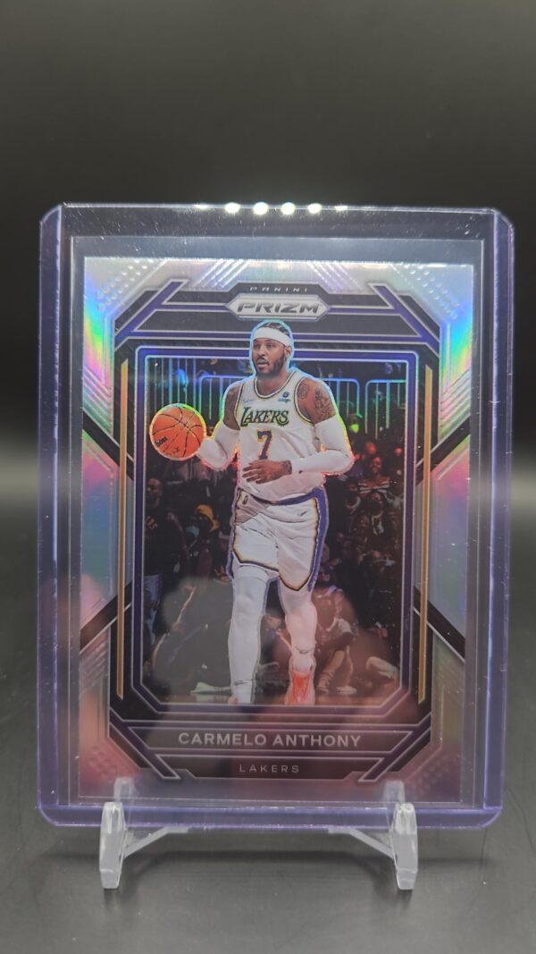 2022-23 Panini Prizm Carmelo Anthony Prizms Silver #144 Los Angeles Lakers