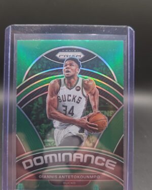 2022-23 Panini Prizm Dominance Green Prizm Giannis Antetokounmpo #21